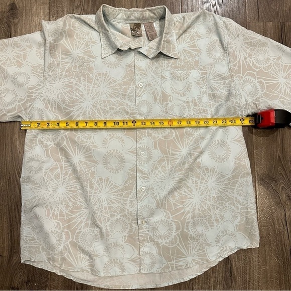 Ocean Pacific Shirt Men’s XXL Blue Floral Button Front Vintage Hawaiian Camp OP - Picture 3 of 9
